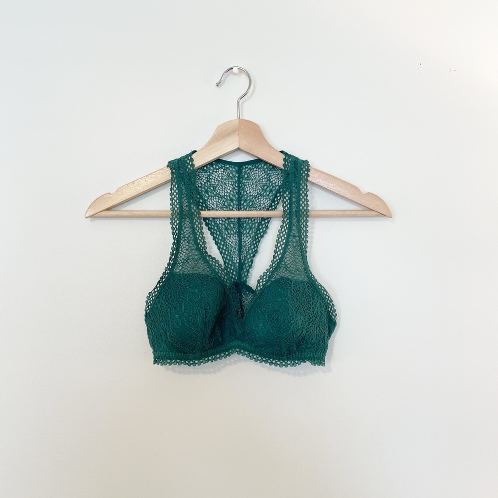 Victoria’s Secret Green Lace Racerback Bralette